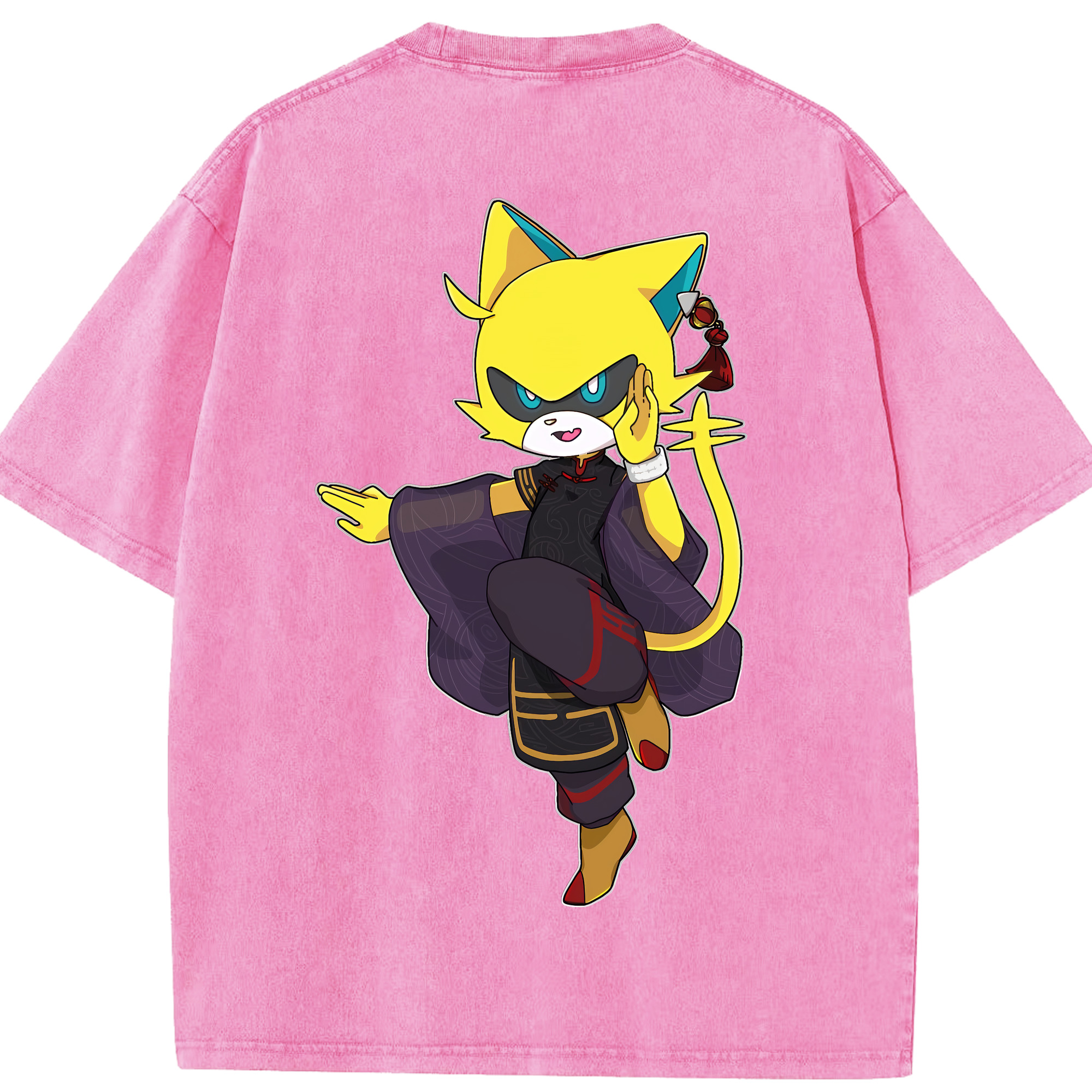 （画像用） 妖怪ウォッチ Yo-kai Watch 綿100% ヴィンテージ風 半袖Tシャツ（背面プリント）